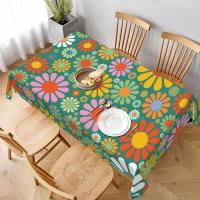 Mantel rectangular Hippie wer para fiesta, manteles impermeables para mesa de comedor, cocina, decoración del hogar - details 157