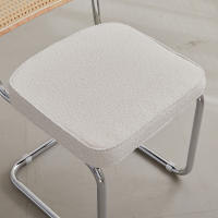 Juego de sillas de comedor Retro Para el hogar, taburete tapizado de plástico de ratán, escritorio de dormitorio, respaldo, arco, ordenador y oficina, 2 unidades - details 3