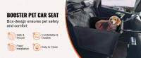 SucceBuy Asiento de coche para perros, elevador duradero e impermeable para vehículos, con marco de soporte, correa de seguridad con clip - details 0