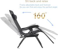 Juego de tumbona plegable con almohada, silla de jardín ergonómica, tumbona - details 11