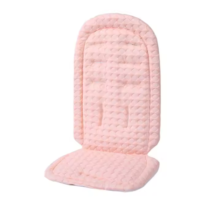 Cojín transpirable para cochecito de bebé, cojín suave de Color sólido para cochecito de bebé, accesorios para cochecito, asiento de coche, alfombrilla para cochecito, cuidado del bebé - 1
