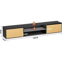 Moderno con 2 Ante Silenziose, Mueble di Design, Flotante, Consola Multimedia - details 4