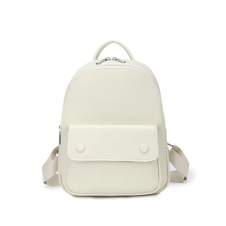 Mochila De cuero suave para mujer, morral de viaje sencillo, de alta sensibilidad, a la moda, novedad de 2024 - 1