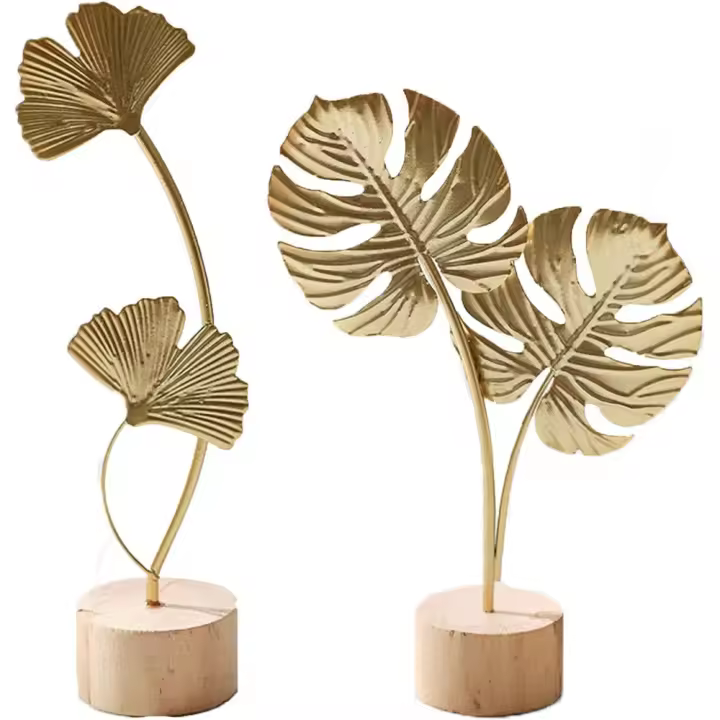 Decoración Floral de Metal Artística Peonías de Hierro Hechas a Mano para Salón - 1