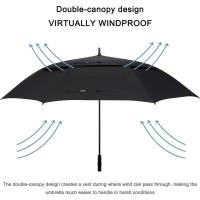 Paraguas de golf con apertura automática, paraguas impermeables a prueba de viento con techo doble extra grande de gran tamaño - details 105