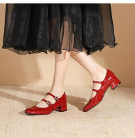Zapatos Mary Jane de mujer con tacón grueso y hebilla de cinturón de nuevo estilo - details 9