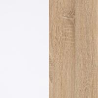 Escritorio con Cajonera, Mesa de Oficina Acabado en Blanco Artik y Roble Cananadian, Medidas: 145 cm (Largo) x 102 cm (Fondo) x 73 cm (Alto) - details 2