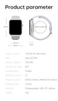 2025 El nuevo reloj inteligente VE30 viene a recibir recordatorio, rechaza el recordatorio de larga duración sentado, gira la muñeca e ilumina la pantalla del reloj inteligente - details 22