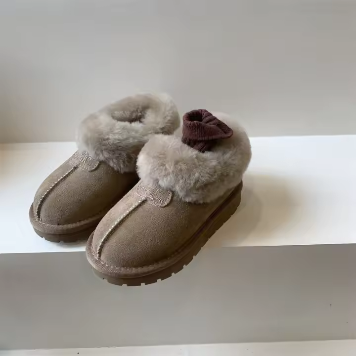 Botas de nieve Botas holgadas para niñas Zapatos de algodón para niños Botas cortas Mantener caliente - 1