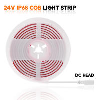 Tira de luces LED COB para decoración del hogar, cinta Flexible de neón resistente al agua IP68 con 320Leds/M, color blanco/azul hielo/rosa/amarillo/rosa/rojo, DC24V - details 3