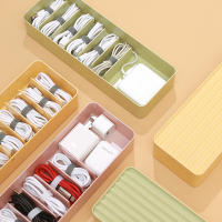 Caja de Gestión de Cables Colorida con Tapa Organizador de Escritorio Pequeño Anti-enrollamiento - details 7