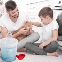 Dispensador de agua automático seguro para gatos, alimentador de agua extraíble silencioso para perros, capacidad Lagre de 8/10 L, fuente de agua para mascotas, mascota sola en casa - details 3