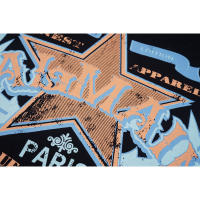 Camiseta Deportiva de Algodón Puro para Hombres Cuello Redondo, Impresión Delantera, Estilo Básico Casual, Artículo de Zapatillas y Ropa Deportiva - details 9
