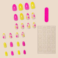 Uñas Falas con Estampado de Estrella A Prueba de Chip y Borrões Ideal para Amantes de Manicura y Belleza - details 2