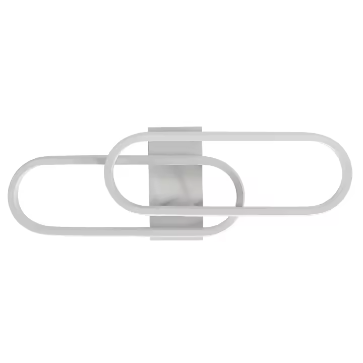 Lámpara de techo larga moderna nórdica Goeco Blanca, luz neutra, 32W 220V - 1