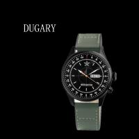DUGARY brújula reloj de cuarzo piloto militar moda luminosa impermeable inoxidable 42mm marca de negocios para hombres reloj de pulsera - details 0