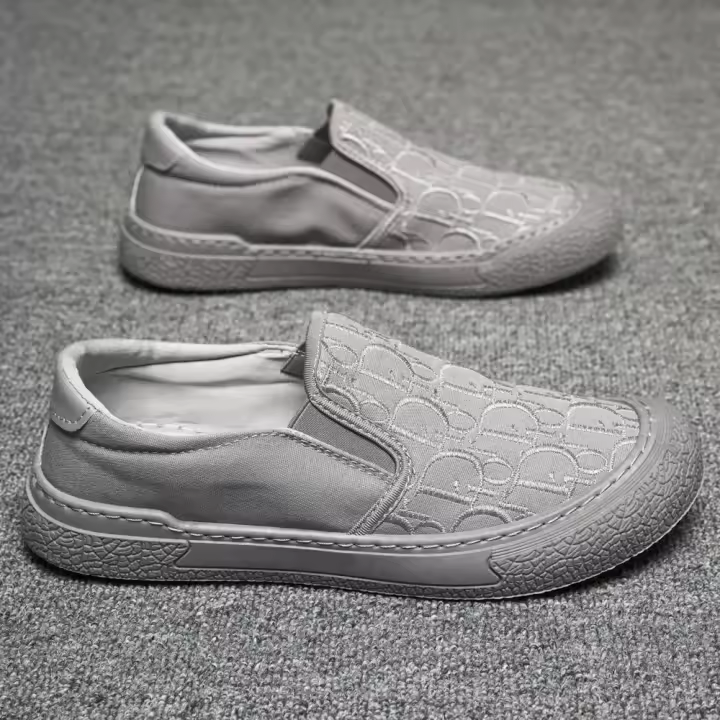 Zapatos de hombre Mocasines transpirables para conducir Suelas suaves, gruesas, antideslizantes, ligeros Zapatillas bajas, zapatillas de deporte - 1