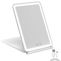 Espejo de Maquillaje Plegable con Pantalla Táctil 3 Modos de Luz Espejos Cosméticos Recargable por USB con LED - details 3