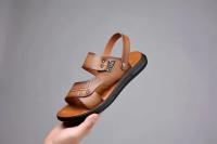 Sandalias de verano para hombre, cómodas sandalias de cuero con plataforma para exteriores, suela suave antideslizante, zapatos informales de trekking para verano, zapatos de playa para niño - details 16