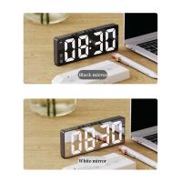 Reloj despertador LED electrónico para estudiantes, reloj Digital con Control por voz, doble repetición, 12/24H, alarmas duales - details 5