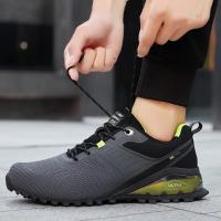 zapatos de senderismo de malla para hombre, calzado de Trekking al aire libre, turismo, Camping, deportes, caza, a la moda, nuevos diseñadores - details 10
