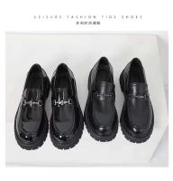Zapatos casuales de cuero de vestir de diseñador para hombre, fáciles de usar, talla grande, nueva punta redonda alta - details 11