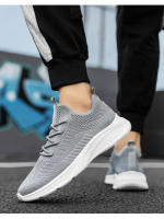 Zapatos informales coreanos versátiles para deportes nuevos para hombre y mujer, tejido volador para correr, talla grande, modernos y a la moda - details 20