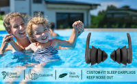 Tapones oidos de Natación para Niños, 1 par de Tapones Oidos de Silicona Natacion,Tapones para los Oídos para nadar - details 0