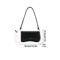 Mochila de Lujo Leten Estilo Elegante de Hombro Único Obliquo Bolso Underarm Portátil para Commutadores Casuales Material de Cuero Exterior de PVC/Vinilo - details 2