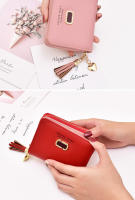 Cartera para mujer estilo corto estudiante versión coreana lindo monedero plegable 2025 nuevo estilo fresco tarjetero cartera Combo - details 11