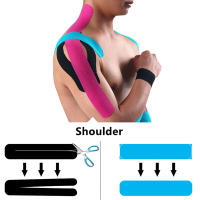Cinta de kinesiología para deportes, Protector muscular de rodilla, 5cm x 5m - details 5