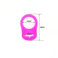 Sutoyuen-Adaptador de silicona para chupete, soporte de anillo transparente de grado alimenticio para maniquí MAM NUK, 100 piezas - details 1