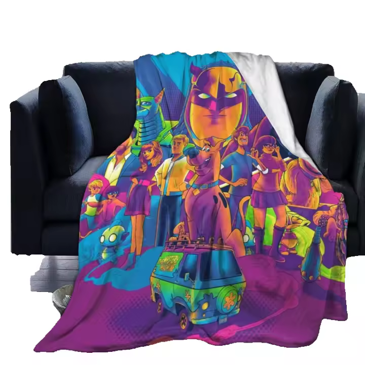 Manta de microfranela ultrasuave para sala de estar, cama, sofá, Chair-X475, sc-oob-y do-o - 1