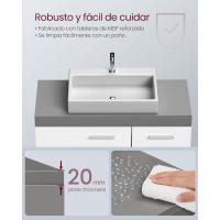 Mueble Bajo Lavabo Armario de Baño con 3 Cajones Diseño Trasero con 2 Compartimentos - details 37