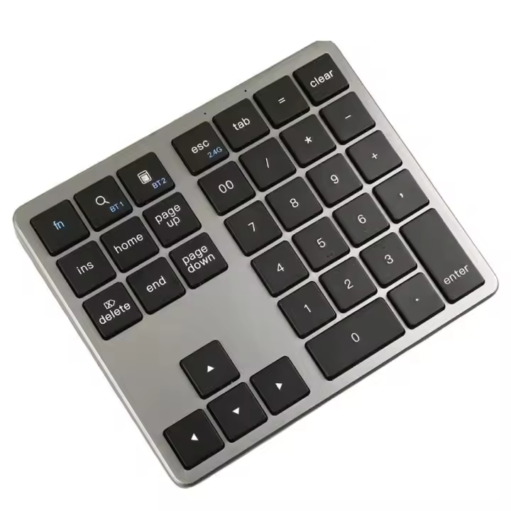 Teclado numérico Bluetooth de 2,4G, teclado numérico inalámbrico ultrafino, teclado numérico recargable por USB para teclado Digital de ventana IOS y Android - 1