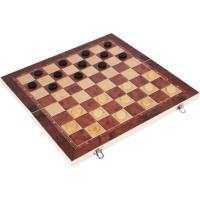 Juego de ajedrez plegable de madera Excitat 3 en 1 para niños y adultos 34x34cm - details 6
