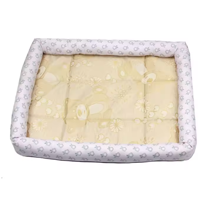 Cama refrescante portátil de seda de hielo para perros, cómoda y suave estera de verano para perros, antideslizante, lavable, estera fresca para mascotas - 1