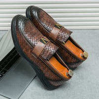 Zapatos Formales para Hombres Hechos a Mano Suela Gruesa PU Aumento de Altura - details 0