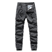 Pantalones Cargo de Moda para Hombres CHAIFENKO Color Sólido, Múltiples Bolsillos, Fuerza Elástica, Movimiento - details 3