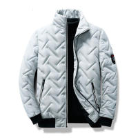788 Chaqueta ligera de algodón con cuello alto para hombre, estilo corto, moderna, otoño e invierno, novedosa - details 7