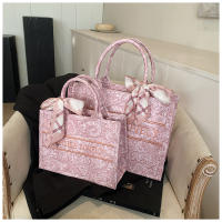 Bolso de Mano Impreso de Estilo Nacional para Mujeres Bolso de Oficina de Gran Capacidad Versátil para Primavera/Verano - details 16