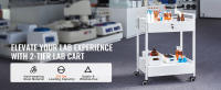 Carro de laboratorio SucceBuy, carro utilitario de acero inoxidable. Carro médico, para laboratorio, hospital, odontología, salón y belleza. - details 0