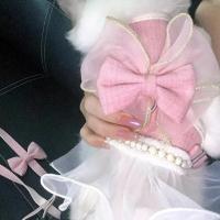 Accesorios para mascotas, arnés para gato de Estilo Princesa, correa transpirable ajustable, correa para el pecho para mascotas, nailon con lazo, chaleco para gato, sesión de fotos - details 5