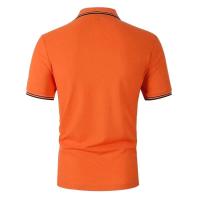 Ropa de hombre 100% poliéster, moda de verano de manga corta de secado rápido, polo ajustado de color sólido, camiseta estampada - details 7