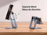 Soporte de Teléfono UGREEN de Aluminio Ajustable Soporte de Montaje para iPhone y Tabletas - details 5