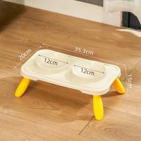 Cuencos dobles para comida de gato, cuenco de agua multifunción antideslizante, contenedor de comida para mascotas, cuenco de alimentación estable antideslizante para gatos, gatitos/cachorros/conejitos - details 13