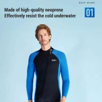 Trajes de neopreno de 3 mm para hombre, traje de buceo de manga larga de cuerpo completo de una pieza para adultos - details 5