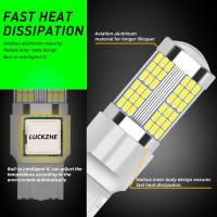 2 uds 1156 BA15S P21W 1157 BAY15D P21/5W 7443 W21/5W T25 3157 P27/7W bombillas LED luces de circulación diurna LED superbrillante coche DRL - details 1