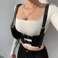 Corset Punk de Cuero Chaleco Gótico para Mujer Diadema de Cintura Casual - details 7