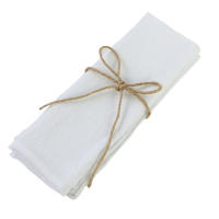 Pañuelos de Algodón Natural 6 Pcs 30x45cm Ideal para Boda, Despedida de Soltera, Mesa de Té - details 0